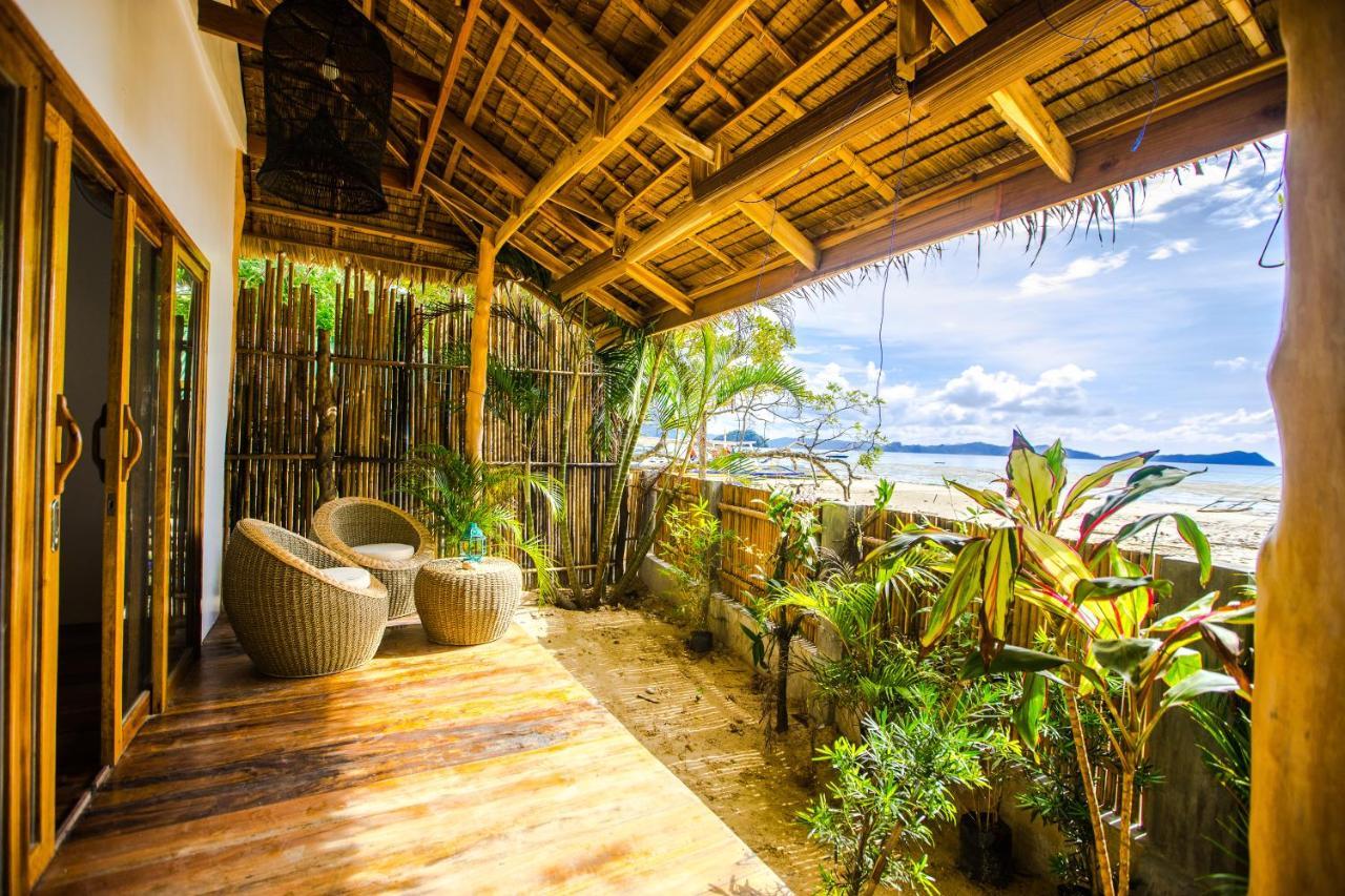 Maligaya Beach Bungalows El Nido Luaran gambar