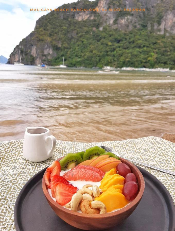 Maligaya Beach Bungalows El Nido Luaran gambar