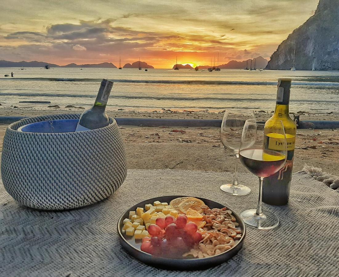 Maligaya Beach Bungalows El Nido Luaran gambar